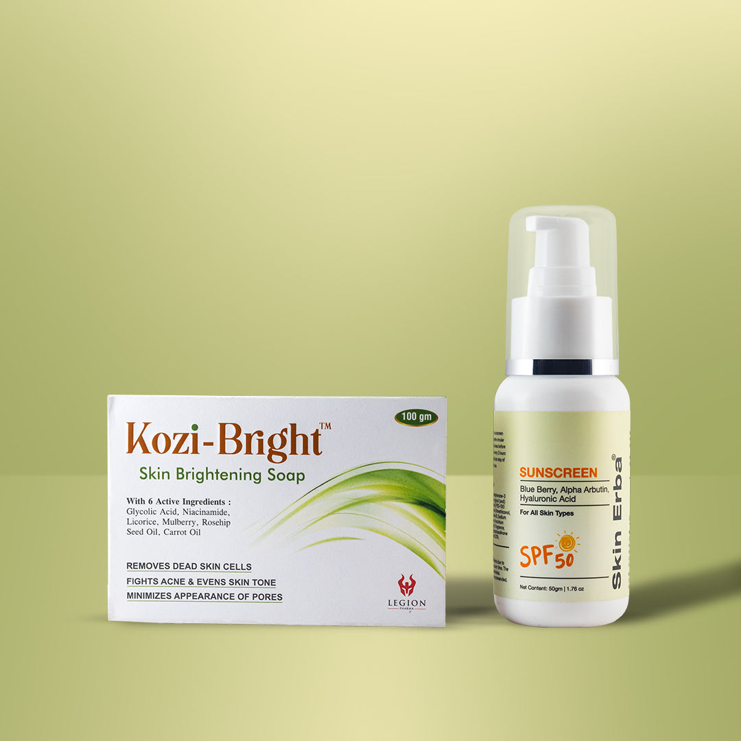 KOZIBRIGHT SOAP + SKIN ERBA SPF-50