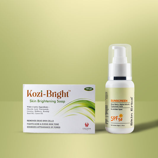 KOZIBRIGHT SOAP + SKIN ERBA SPF-50